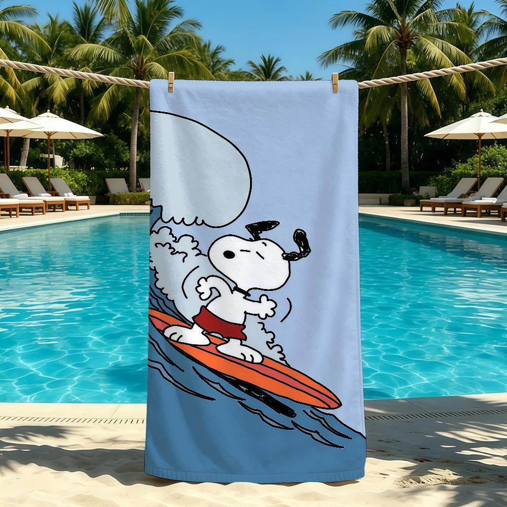 Comics Cute Towel For Outdoor S-SnoopyS-ES Camping Beach Towel Super Absorbent Quick-Drying Summer Towel