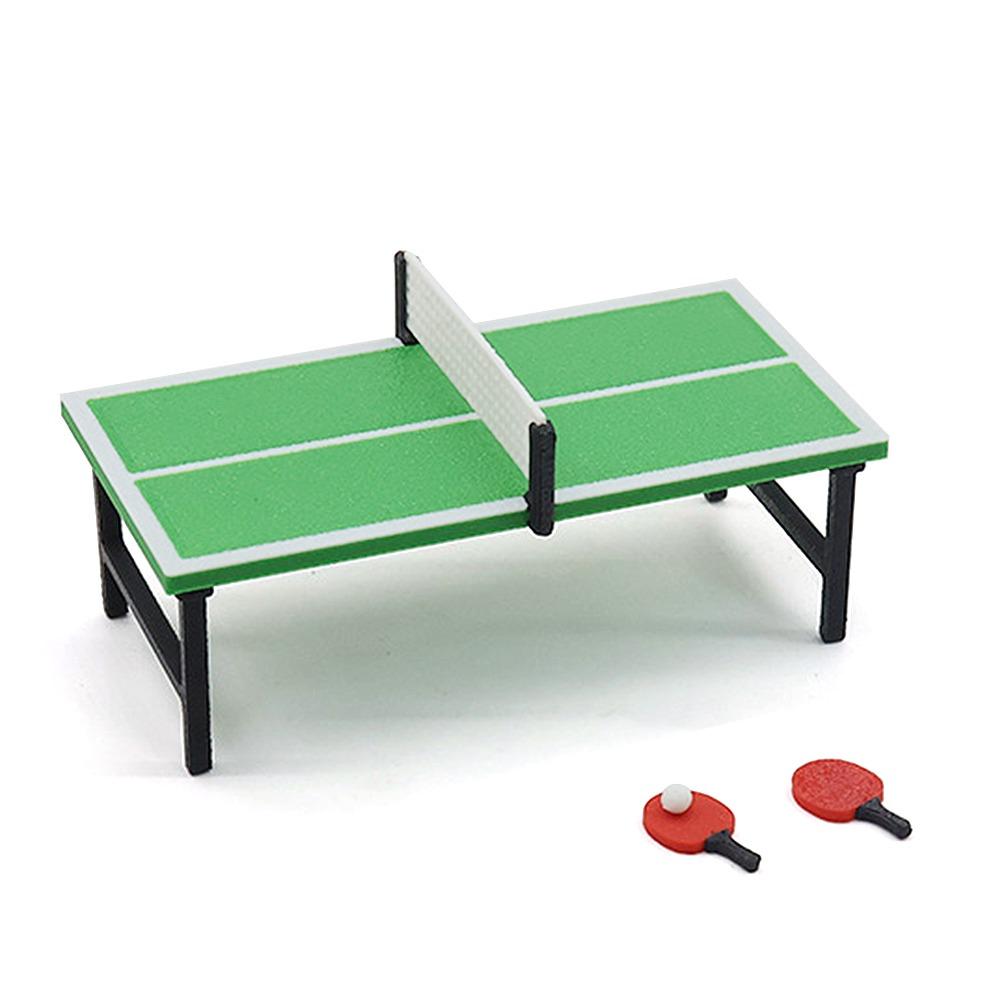 1/12 Doll Basketball Hoop Scene Model Mini Ping Pong Table Funny Doll House Sport Equipment  Gift