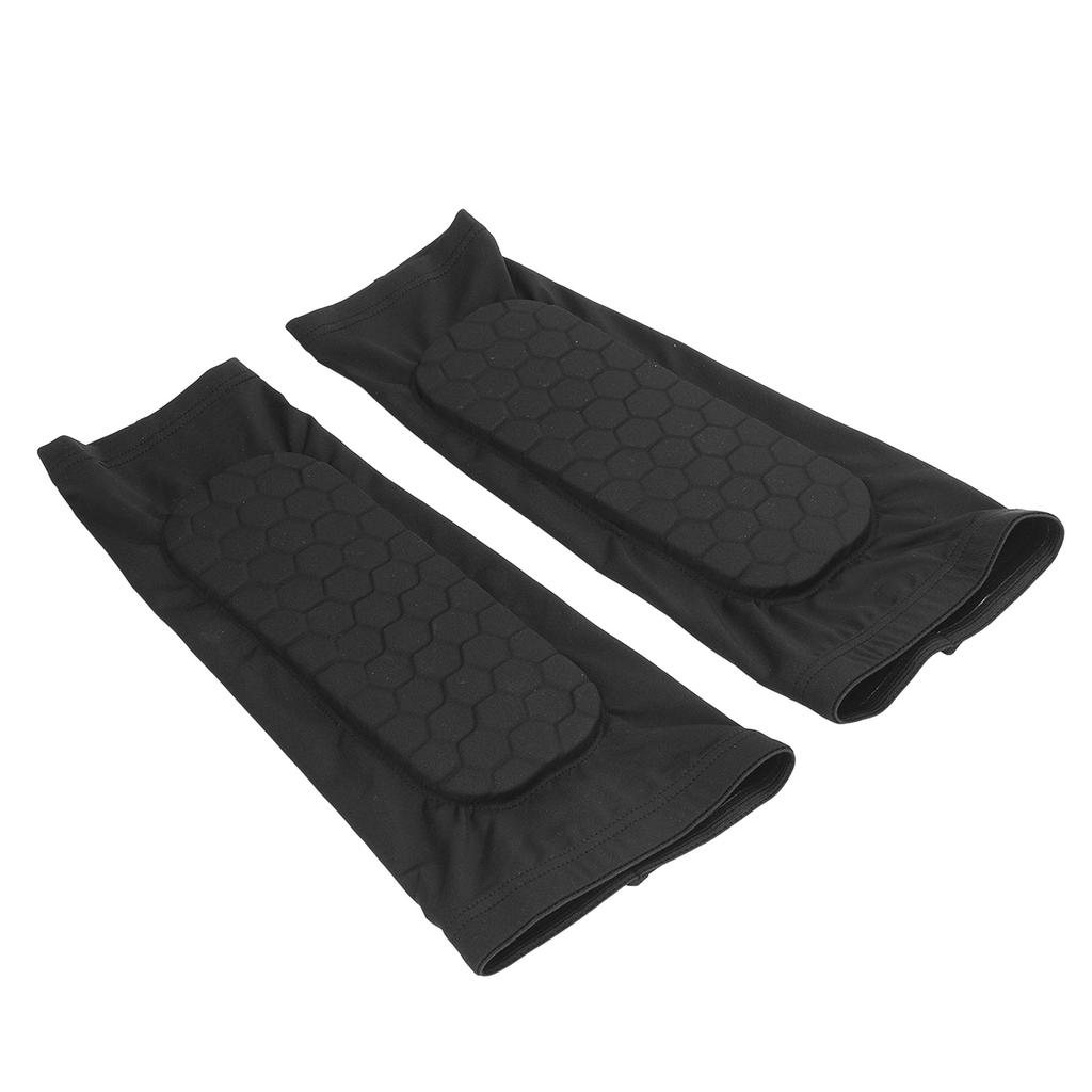 1 Pereche Manșoane Gambă Husă Compresie Tibie Design Fagure Fibră Poliuretanică Uscare Rapidă Reduc