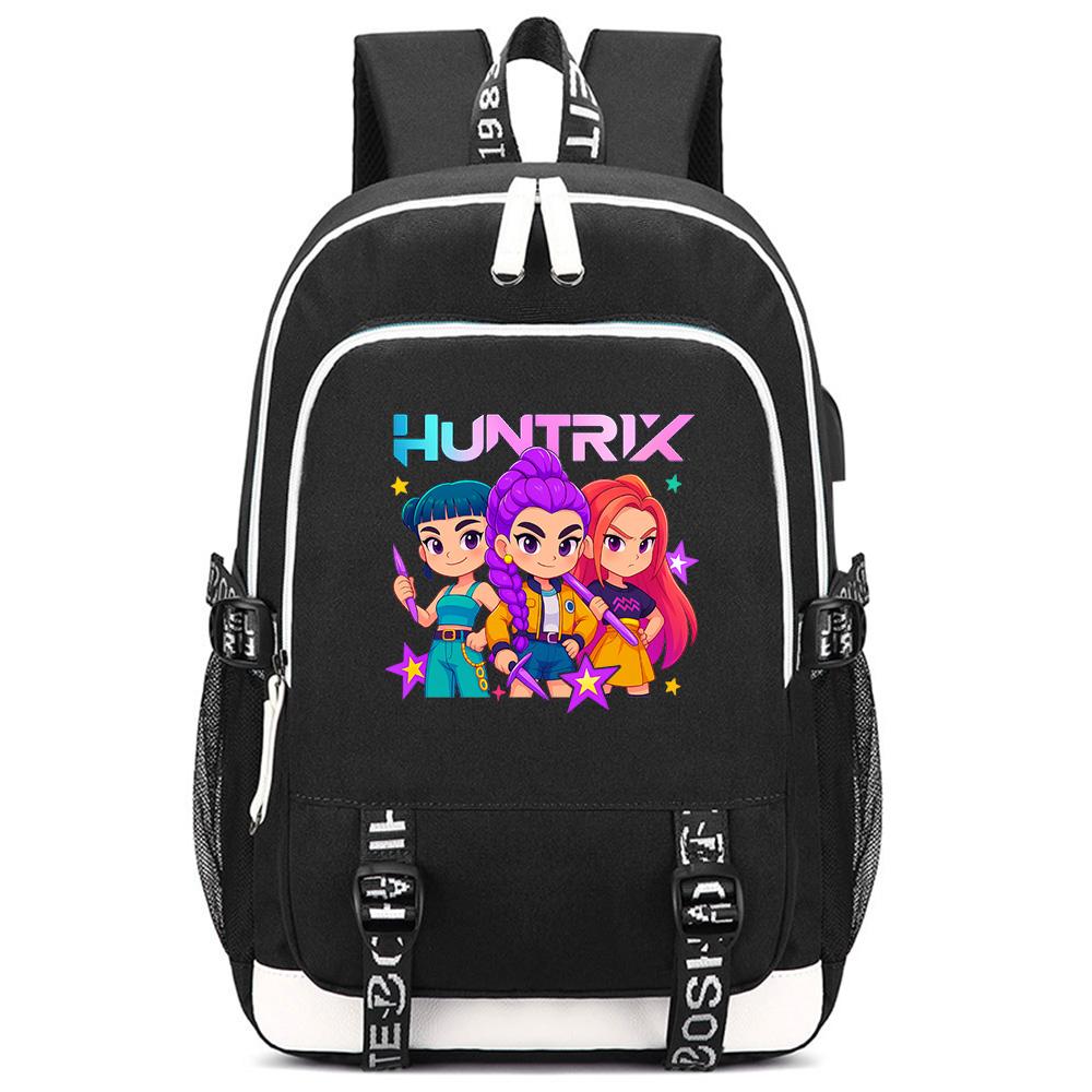 Anime Cute K-Pop Demon Hunters Printed Large Capacity Backpack for Teenger Student Girl Boy Schoolbag Bookbag Kid Gift Women Waterproof Travel Bag