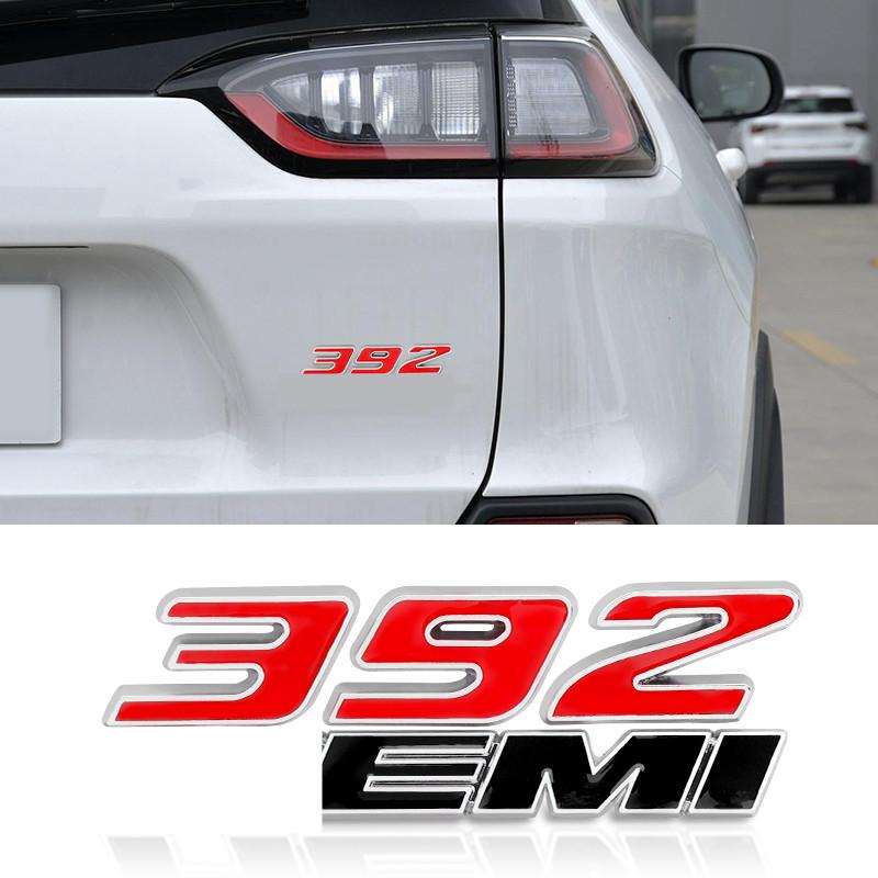 Metal 392 6.4L Car Engine Emblem Car Stickers For Hemi 345 Hemi Charger Caravan Durango Caliber Journey Challenger Avenger Badge