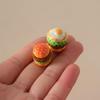 Dollhouse Miniature Food Set: Hamburger, Fries & Coffee Tray