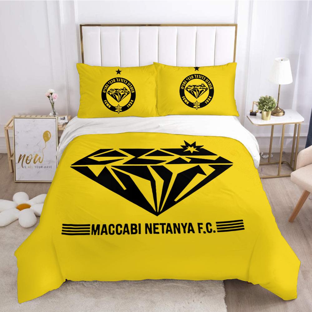 3D Printed Macabi Netanya Beding Set Soft Duvet Cover Bedrom Warm Comforter Single Twin King Sized Dimensions Comfortable Quilt Cover Home Textile