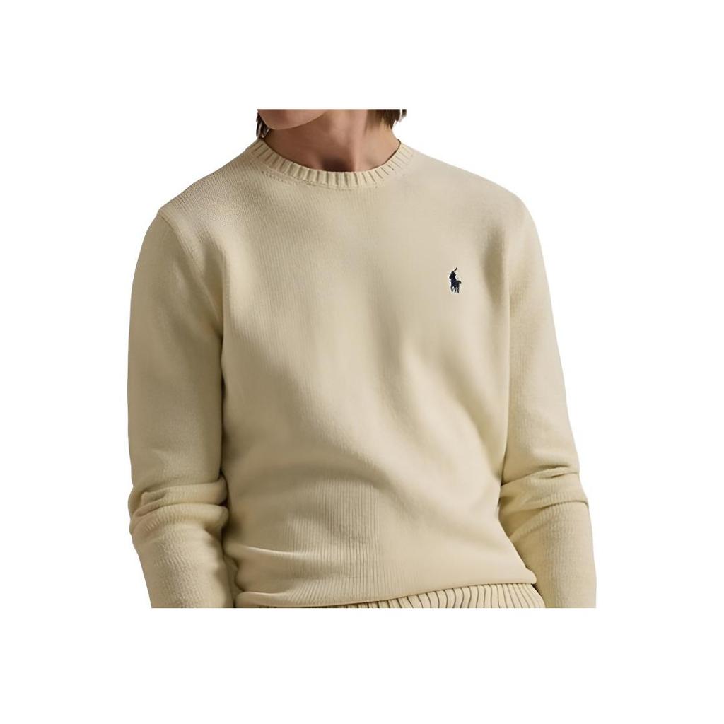 Polo Ralph Lauren Solid Logo Crew Neck Knit Sweater Men Sweater MNPOSWE16822194-101