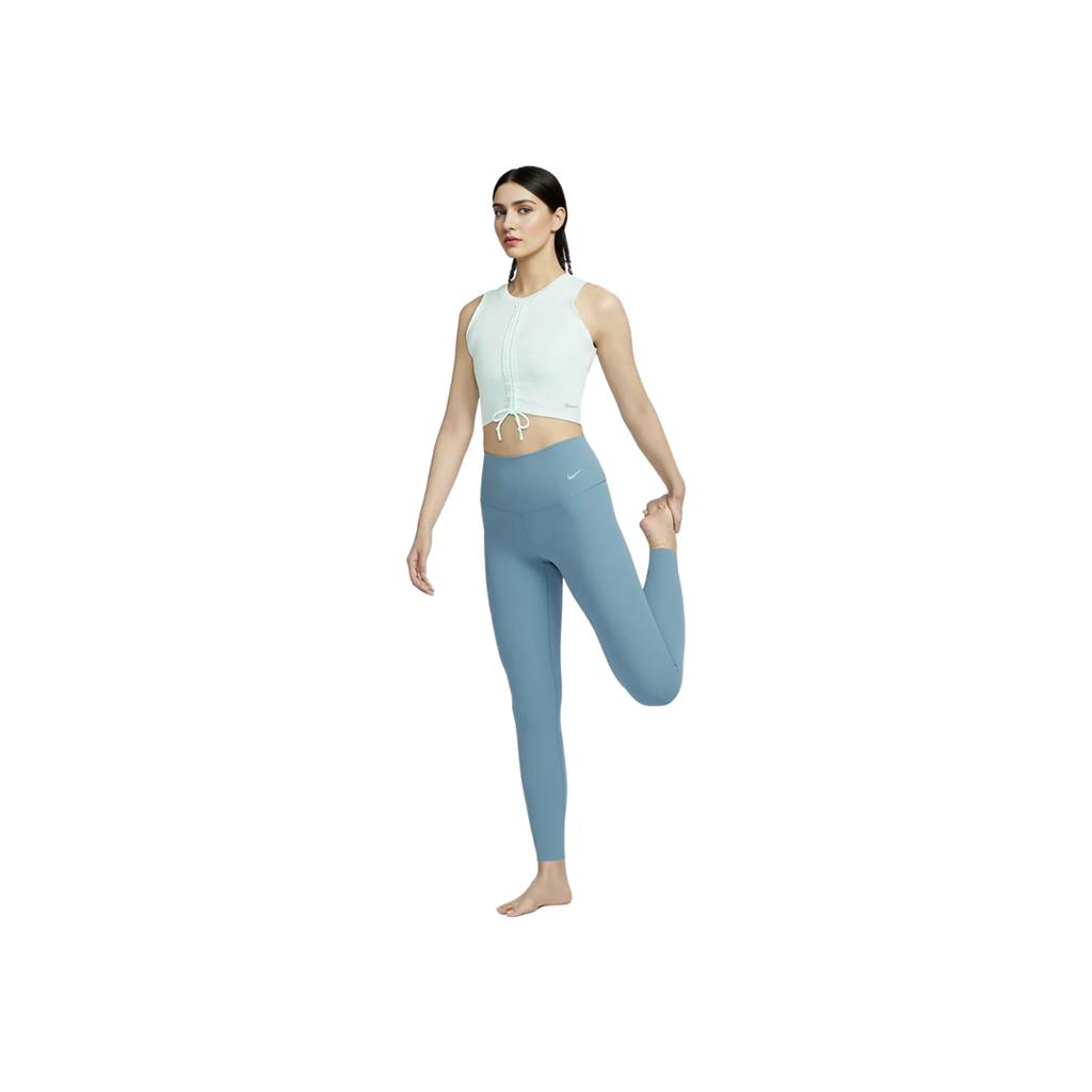 Nike Zenvy Air Series Logo Print High Waist Leggings Women Leggings Dynamic-Blue DQ6014-440