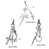 Syringe Heart Cross Charm Pendant Chain Phone Straps Pocket Keychain Strap