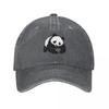 WWF Cute Panda Baseball Caps Vintage Distressed Denim World Wide Fund Sun Cap for Unisex Women Outdoor All Seasons Travel Caps Hat