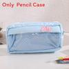 No Ip Pencil Case With Polyester Material And Seethrough Compartment For Students