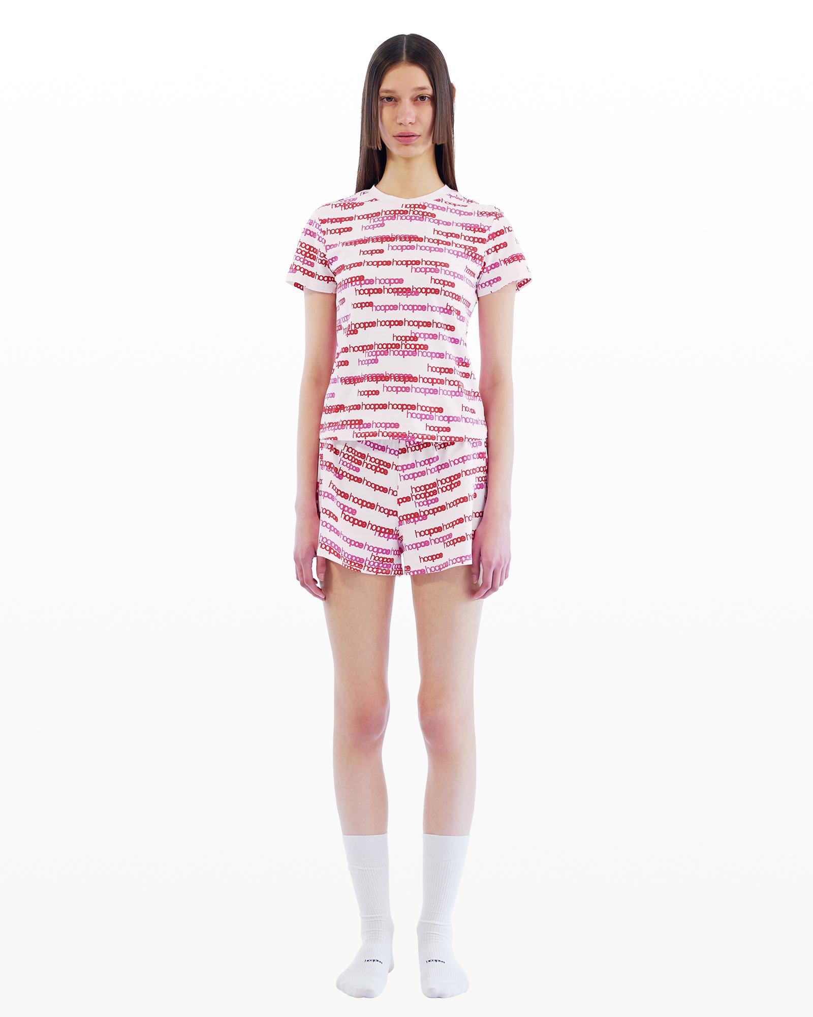 Hupo Lettering T-Shirt & Boy-Shorts_Hoopoe Pink Hoopoe Pink/Xs