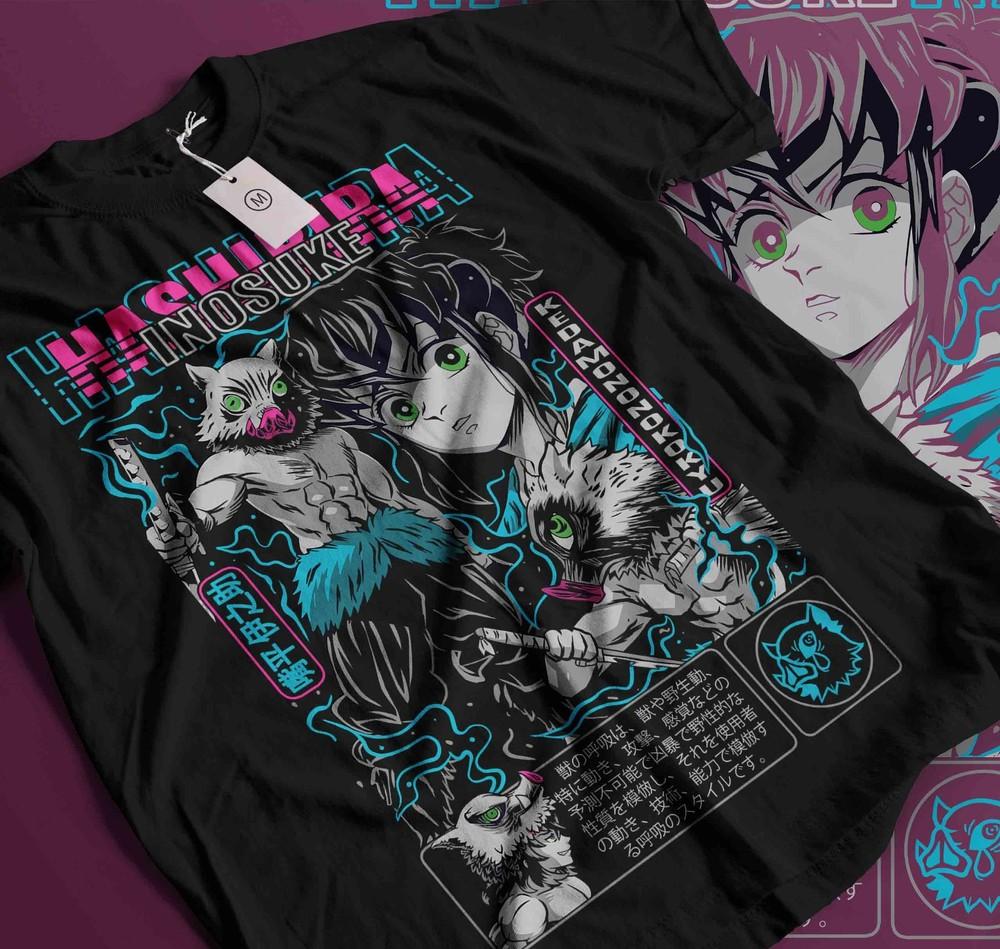 

Inosuke T-Shirt Demon Slayer Kimetsu No Yaiba Anime Manga Gift Shirt All Size551 3XL