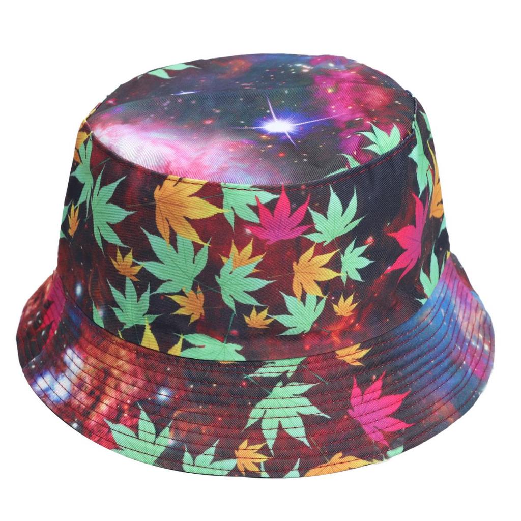 Europejsko-Amerykański Kapelusz Bucket Tie-Dye Chroniący Przed Słońcem: Dwustronny Design Graffiti dla Mężczyzn i Kobiet