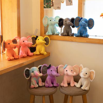 Muñeco de Peluche Bebé Duerme con Elefante Bebé Almohada Suave Relajante Regalo de Cumpleaños para Niños Muñeco de Trapo