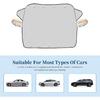 Car Windshield Snow Cover, Magnetic Windshield Snow Cover 4-Layer Protection For Snow, Ice, Frost, Sunlight, Car Windshield Cover With Side Mirror