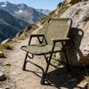 Kermit Double Tube Outdoor Folding Camping Chair with Backrest - Lazy Person Chair for Balcony or Fishing Lounger