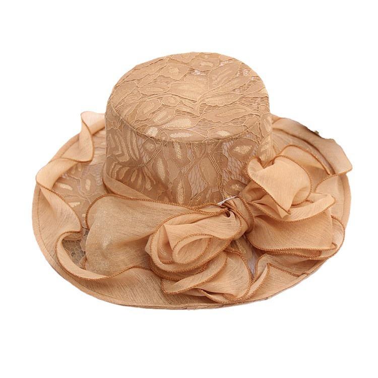 Temperament Faltbarer Putz Weiche Spitze Schleife Sonnenhut Sommer Outdoor Sonnenhut