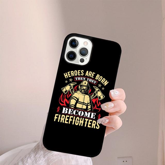 Firefighter Heroes Fireman Phone Case For iPhone 17 Air 13 12 14 15 16 Cover For Apple Pro Max Plus Coque