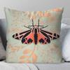 Butterfly Art Ladybug Tiger Moth Beetle Pillow Case Fashion Square Pillowcase Bedroom Sofa Room Ins Decoration Leisure