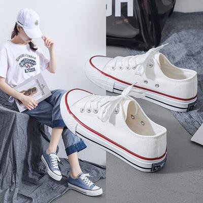 Chaussures en toile de style coréen pour femmes, couleur bonbon, assorties à tout, pour une sortie au printemps, chaussures blanches pour étudiantes