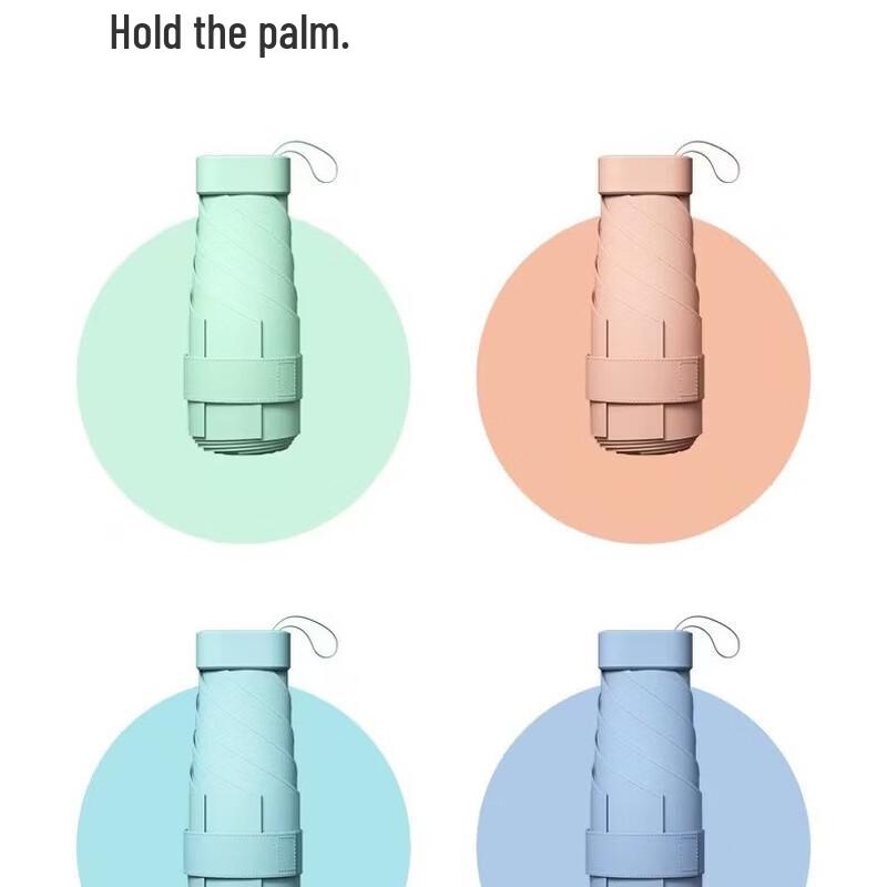 Portable Capsule Flat Folding Umbrella