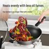 Chui Da Huang 34cm 304 Stainless Steel Physical Non-stick Wok