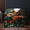 1 Stück Überwurf mit Aufdruck Wildblumenmuster Schöne Blumen Flanell Decke für Couch Bett Sofa Warme Decken Perfekte Festival Geschenke