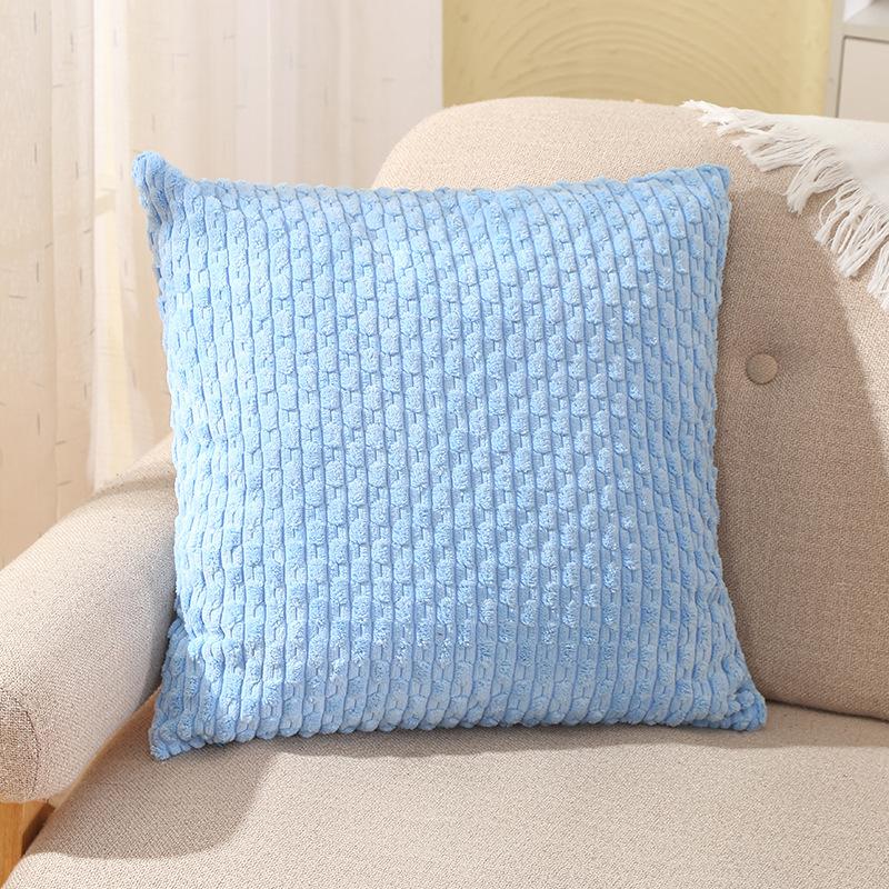 Short Corduroy Pillow New Pillow Cover Modern Nordic Ins Style Cushion Solid Color Cushion