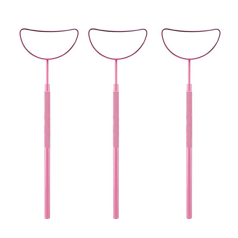 Stainless Steel Handheld Eyelash Inspection Mirror - Square Eyelash Extension Tool