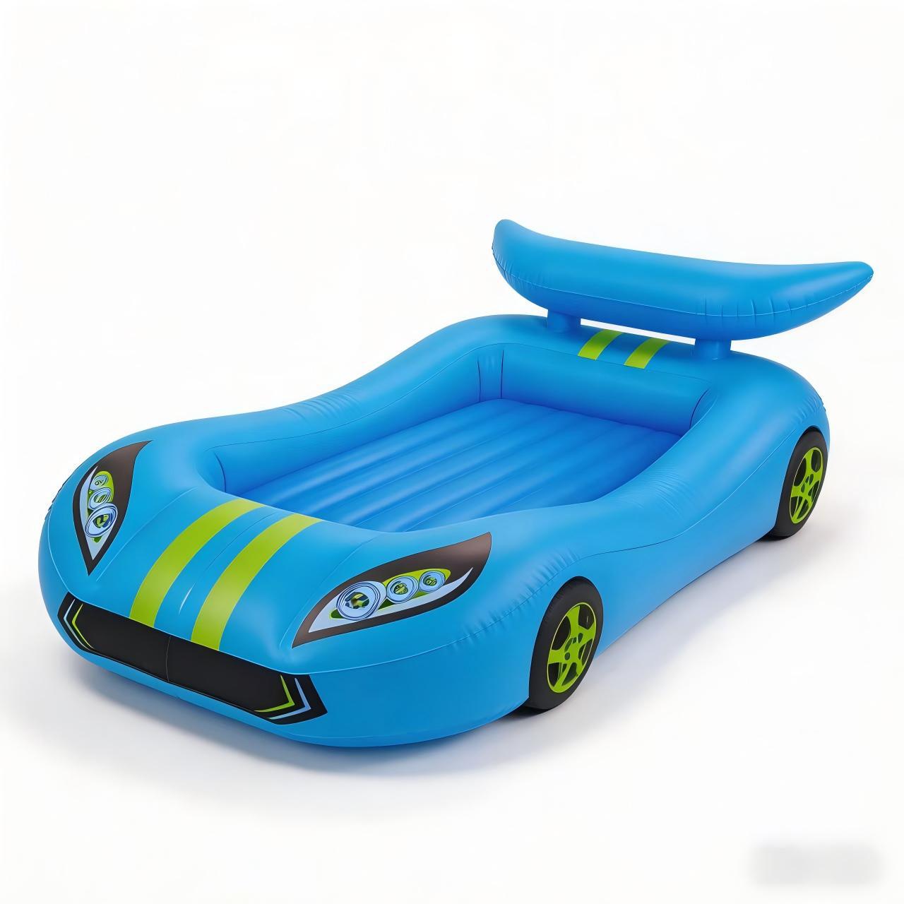 

New Stock: Portable Inflatable Children s Car Bed - Ideal for Home & Outdoor Naps 210x110x60cm синий