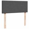 Ottoman Bed with Mattress & LEDs Dark Grey 120x190 cm Fabric