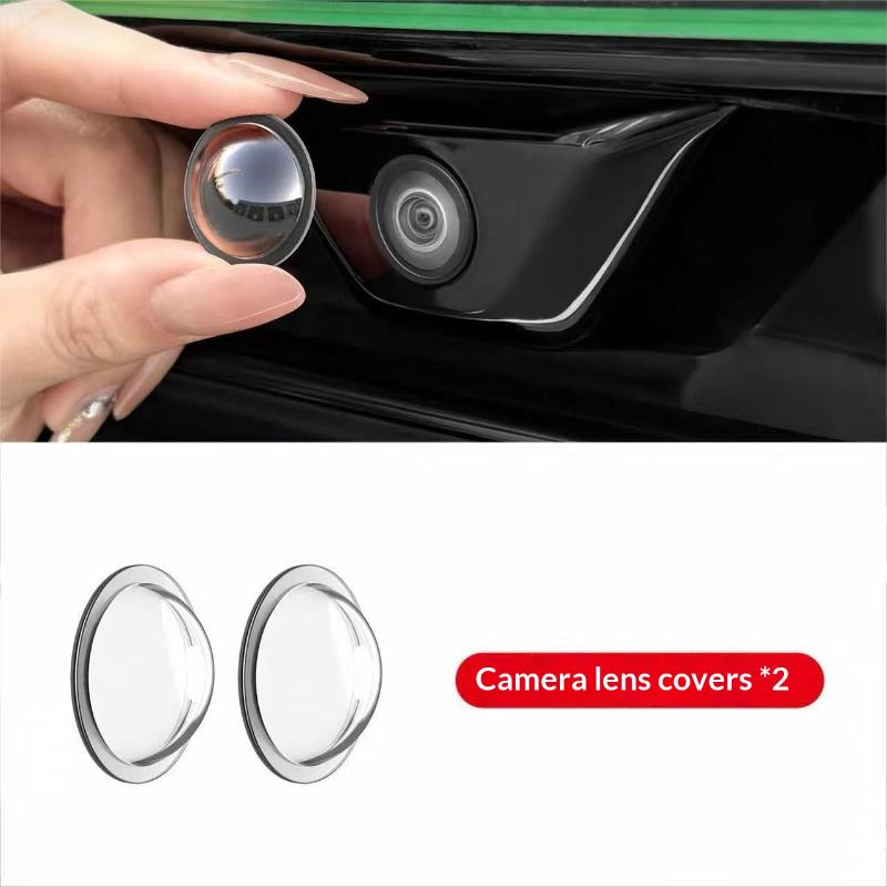 Universal Car Camera Lens Protector 2Pcs Rear View Backup Camera Cover 360Celsiusamera Protection Anti Scratch Waterproof