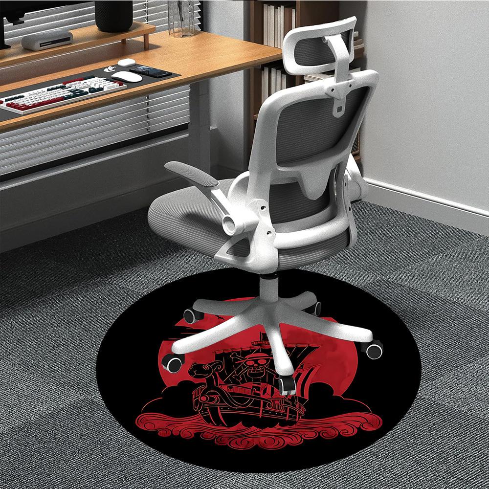 1pc One Piece Office Round Area Rug, Indoor Mat Suitable For Office, Under Office Chairs Bedroom Living Room Home Decor a0908140