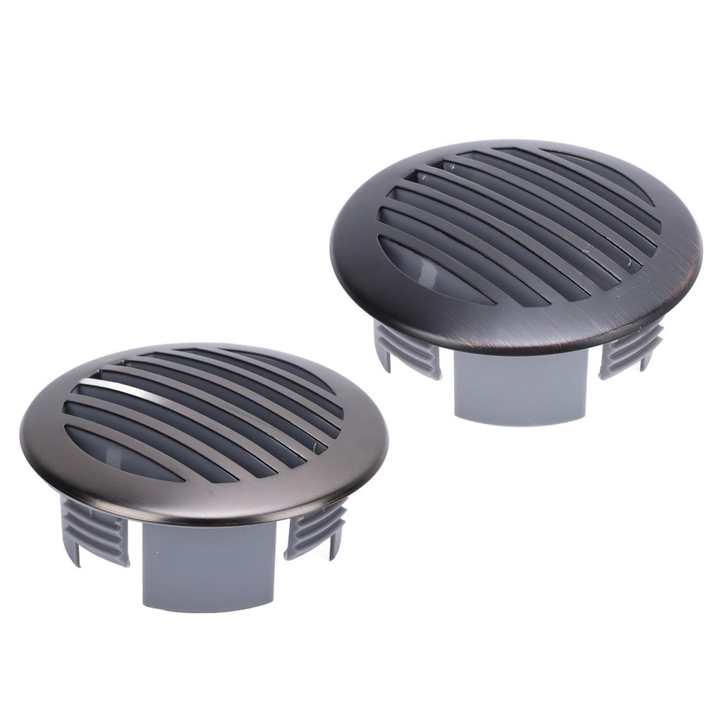 4Pcs 3in/76mm RV Air Louver Ceiling Vent 316 Stainless Steel Boat Ventilation Cover Round Air Vent L