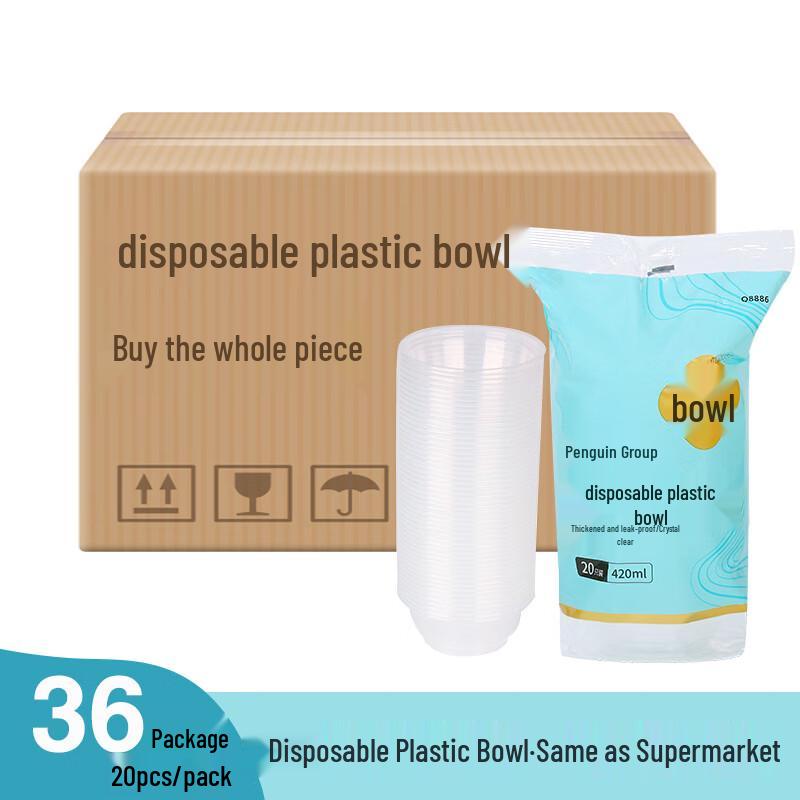 Disposable Round Plastic Bowls