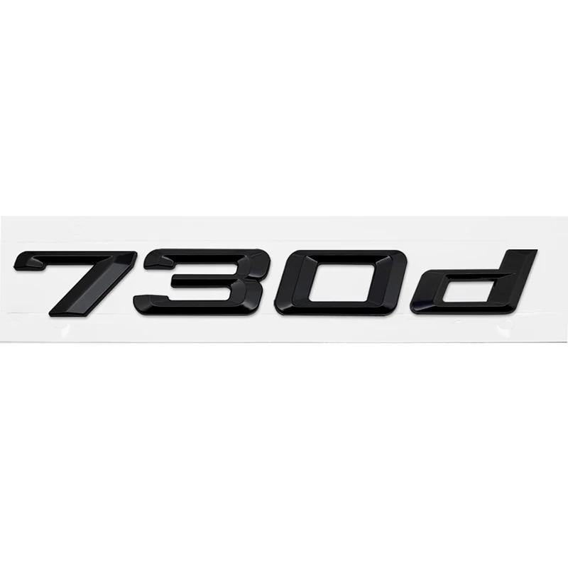 ABS Car Rear Trunk Letters Logo Badge Emblem Sticker For BMW 7 Series 730d 740d 745d 750d 760d E38 E65 E66 F01 F02 G11 G12