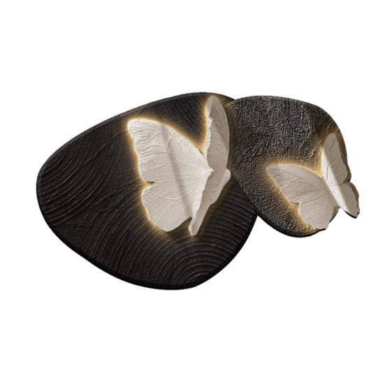 Floor Mat Butterflies Shape Water-Repellent Easy To Clean Bathroom Rug with Anti-Slip Base High-Density Diatom Ooze Bath Mat