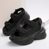New Ladies Muffin Velcro Platform Sandals