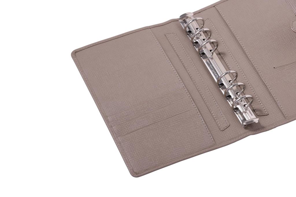 Franklin Planner Gnome Snap Binder, 23mm, Compact, Greige, 86206