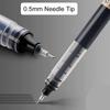 0,5 mm Hurtigtørkende Stor Kapasitet Glatte Kulepenner Gelblekkpenn Nålspiss Fin Linje Skriving Skole- og Kontorrekvisita