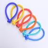 6Pieces Stretchy Silicone Bracelets Kids Sensory Toy Adjustable Textured Wristband Stress Relief Stimulation Sensory Toy