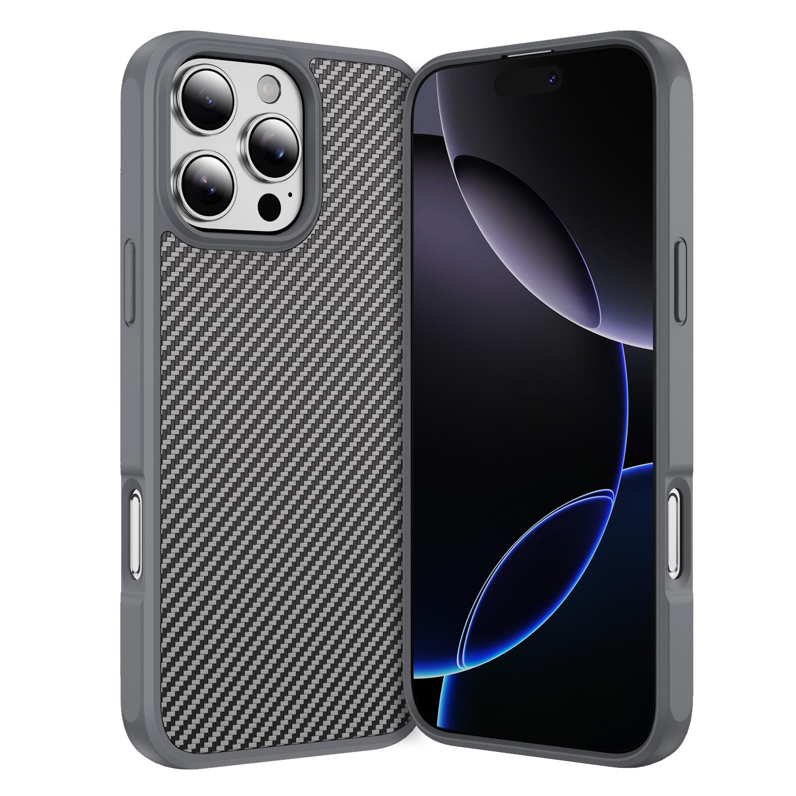 

Carbon Fiber Textured Plastic Phone Case For iPhone 17 16E 15 14 13 12 Pro Max 11 XR Shockproof Matte Hard Bumper Cover For iPhone XR