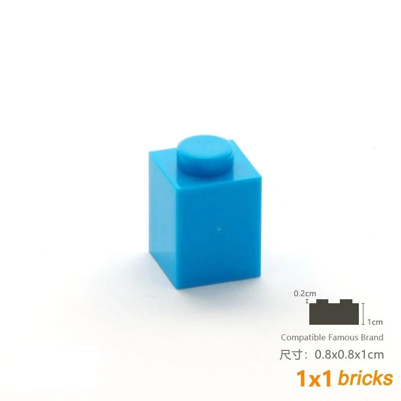 50g/116Pcs 3005 1x1 Building Block Moc High 1-Hole Color Spare Parts Compatible with Brick DIY Children's Toy Assembly