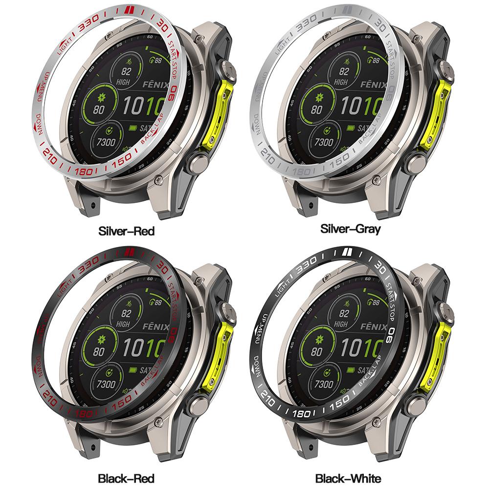 Bezel Ring Styling Case for Garmin Quatix 8 47mm/51mm Quatix8 SmartWatch Metal Frame Dial Adhesive Protective Cover Cases
