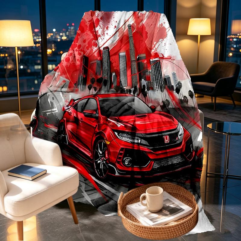 Honda Print Decke - Weich & Bequem, für Schlafzimmer, Reise, Sofa, Heimdekoration - Geburtstags-Weihnachtsgeschenk für Freund