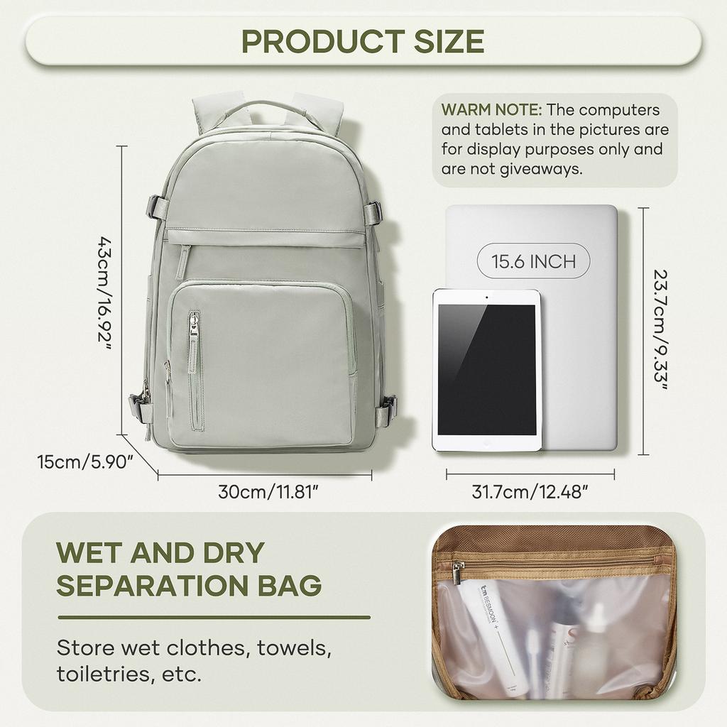 Large Travel Backpack for Women Large Capacity High Quality Schoolbag Overnight Weekend Bag Waterproof Men's Backpack Laptop Bag