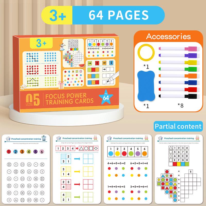 Cross-border Children's Cognitive Thinking Puzzle - Erasable Early Education Toy