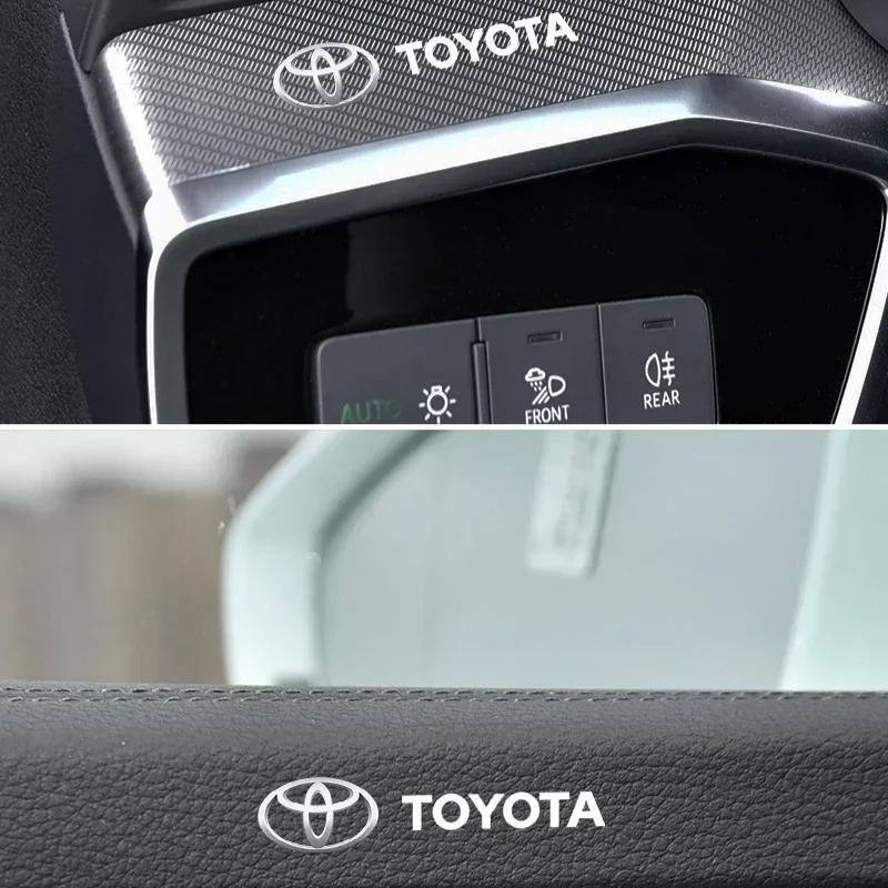 1/5/10Pc Car Interior Random Stickers Car Steering Wheel Emblem Styling for Toyota TRD GR Corolla Yaris Chr Auris RAV4 Camry Highlander
