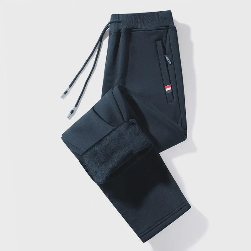 Ανδρικές Φόρμες Βαμβακερές με Ελαστική Μέση για Μεσήλικες και Ηλικιωμένους - Φαρδιές, με Βελούδο, Μεγάλο Μέγεθος