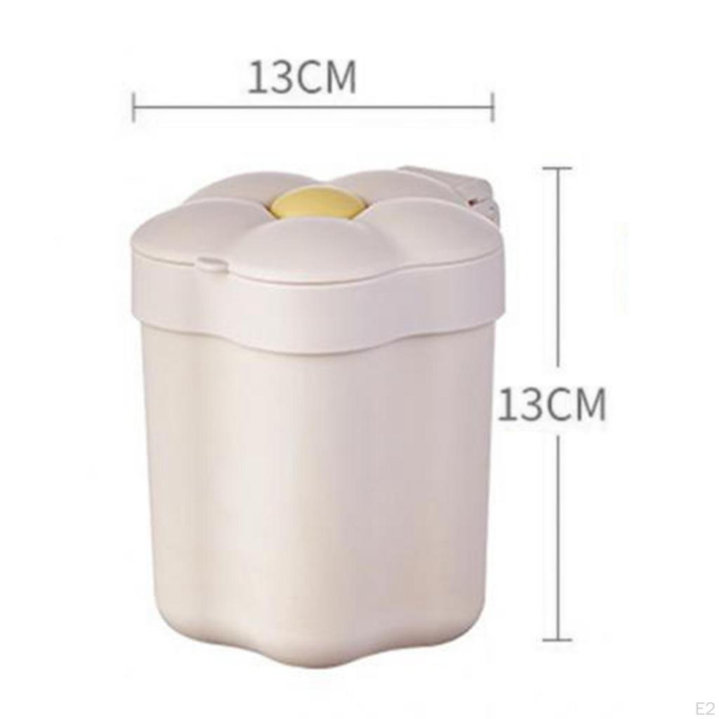 Cute Desktop Garbage Bin Non Slip Waste for Home Bathroom Coffee Table