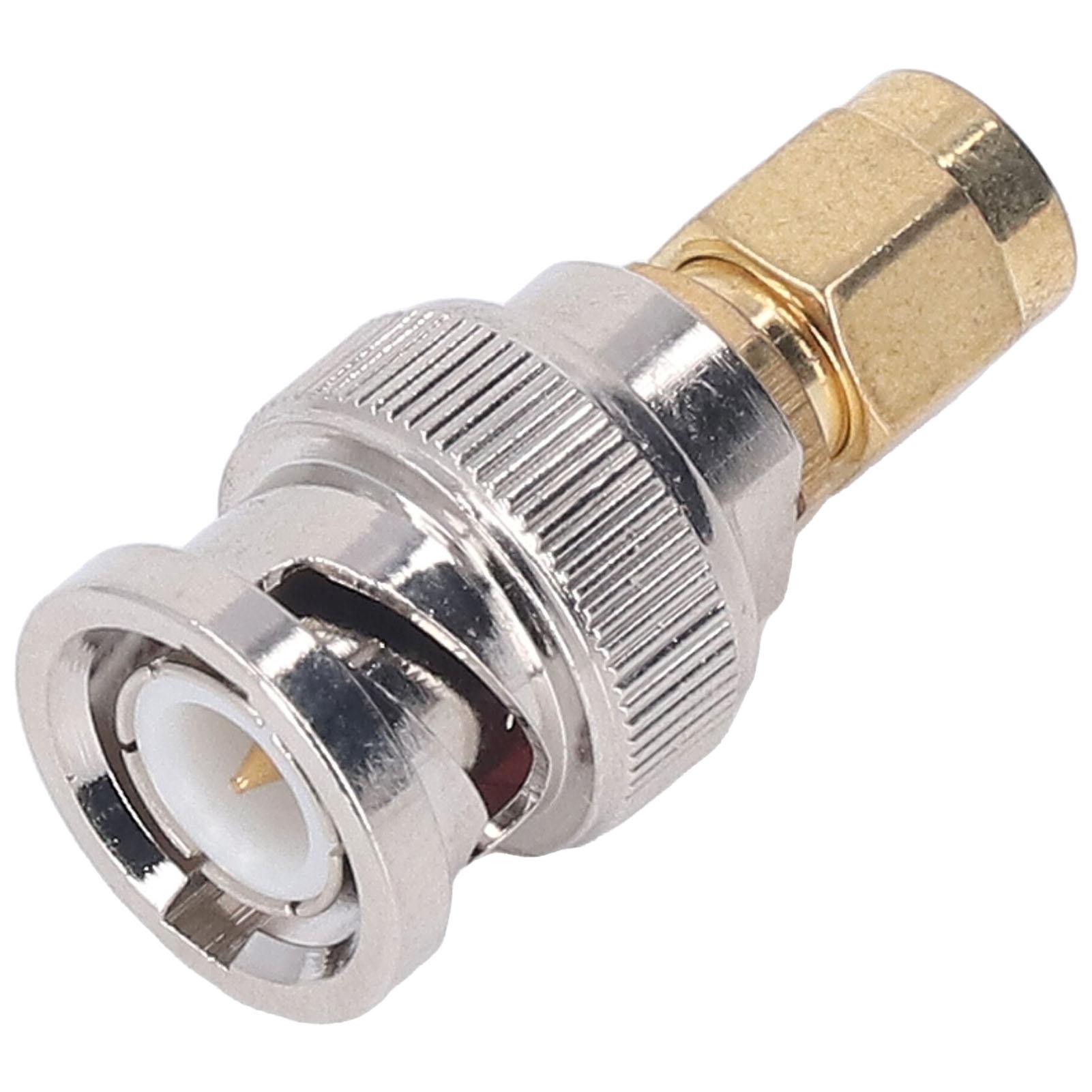 10PCS SMA Male to BNC Male Adapter Replacement RF Coaxial Cable Conversion Connector OFC