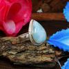 Natürlicher Larimar-Ring aus 925er Silber, Edelstein-Schmuck, Geburtsstein-Schmuck für Frauen, Geschenk für Sie, Weihnachtsgeschenk